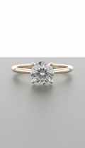 Anillo solitario de moissanita en plata 925 - AUREA VIII