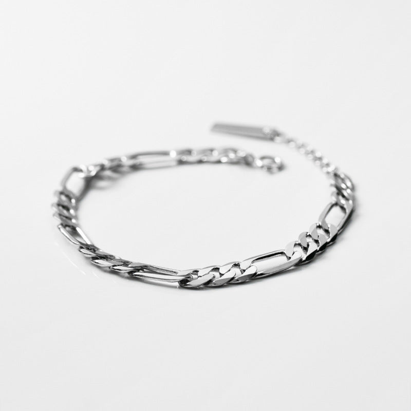 Chain link buckle s925 silver bracelet - AUREA VIII