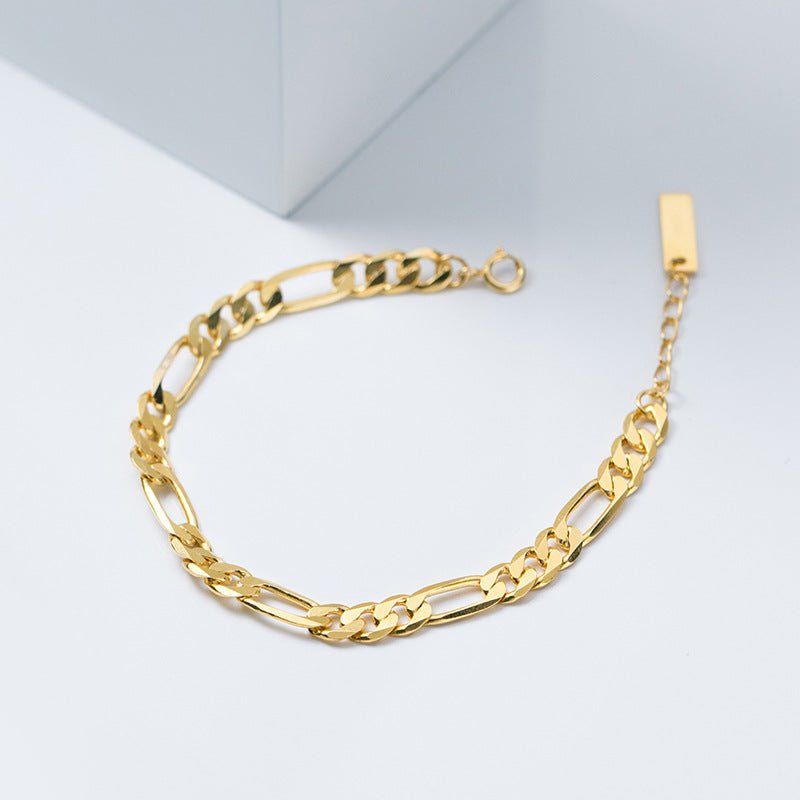 Chain link buckle s925 silver bracelet - AUREA VIII