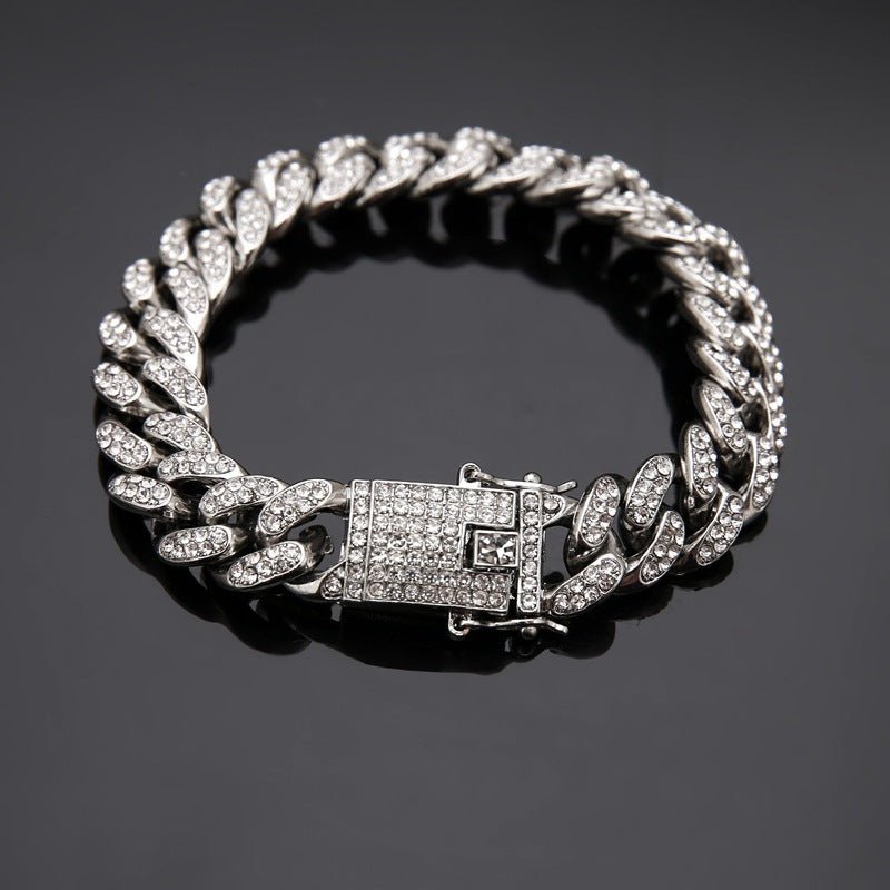 Cuban Bracelet Diamond Cuban Link Chain Hiphop Jewelry - AUREA VIII