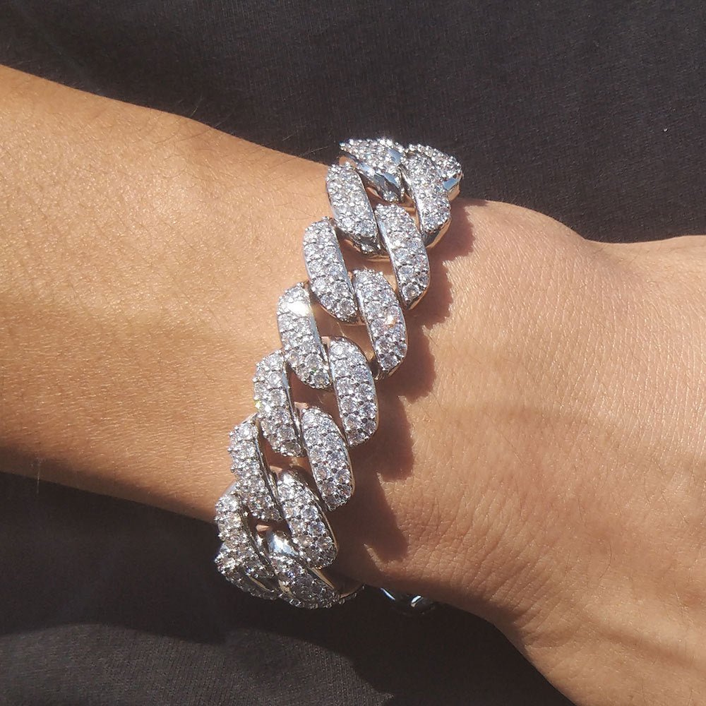 Cuban Bracelet Diamond Cuban Link Chain Hiphop Jewelry - AUREA VIII